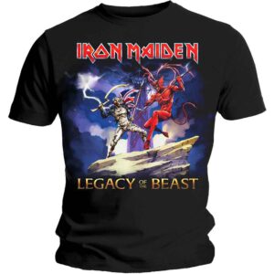 Iron Maiden Legacy Beast Fight Black Back Print T-Shirt