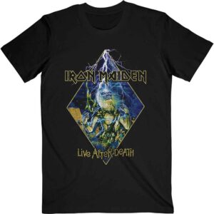 Iron Maiden Live After Death Diamond Black T-Shirt