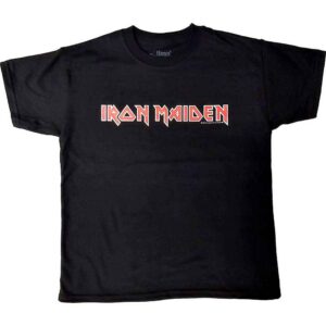 Iron Maiden Logo Black Kids T-Shirt
