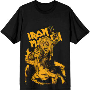 Iron Maiden No Prayer Claw Jumbo Yellow Black T-Shirt