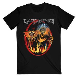 Iron Maiden Number Of The Beast Devil Tail Black T-Shirt