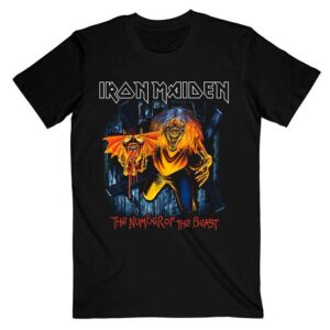 Iron Maiden Number Of The Beast Eddie Panel Burst Black T-Shirt