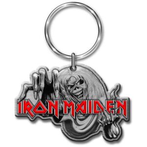 Iron Maiden Number Of The Beast Enamel In-Fill Keychain