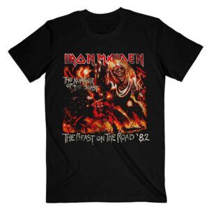 Iron Maiden Number Of The Beast The Beast On The Road Vintage Black T-Shirt