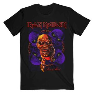 Iron Maiden Piece of Mind Multi Head Eddie Black T-Shirt