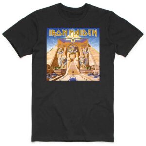 Iron Maiden Powerslave Album Cover Box Black T-Shirt