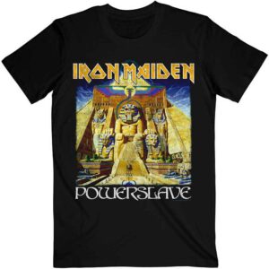 Iron Maiden Powerslave World Slavery Tour Back Print T-Shirt