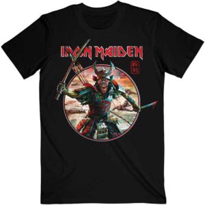 Iron Maiden Senjutsu Eddie Warrior Circle Black T-Shirt