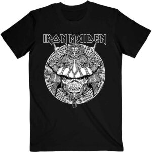 Iron Maiden Senjutsu Samurai Graphic White Black T-Shirt
