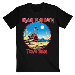 Iron Maiden The Beast Tames Texas Black Back Print T-Shirt