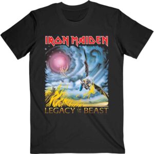 Iron Maiden The Flight of Icarus Black Back Print T-Shirt
