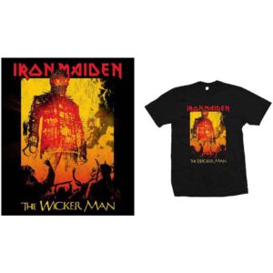 Iron Maiden The Wicker Man Fire Black T-Shirt
