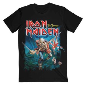 Iron Maiden Trooper Eddie Large Eyes Black T-Shirt