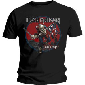 Iron Maiden Trooper Red Sky Black T-Shirt