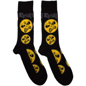 Iron Maiden Unisex Piece Of Mind Black UK Size 7 - 11 Ankle Socks