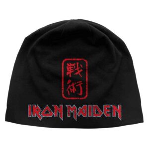 Iron Maiden Unisex Senjutsu JD Print Black Beanie Hat