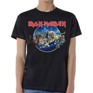 Iron Maiden Wasted Years Circle Black T-Shirt