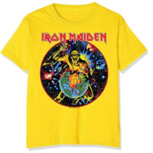 Iron Maiden World Piece Tour Circle Yellow T-Shirt