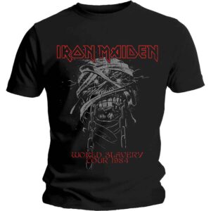 Iron Maiden World Slavery 1984 Tour Black T-Shirt