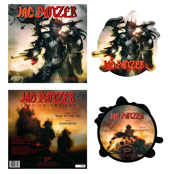 Jag Panzer – TAKE TO THE SKY (SHAPED PIC DISC) Vinyl 12″ Picture Disc