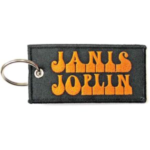 Janis Joplin Patch Logo Double Sided Keychain