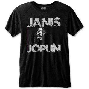 Janis Joplin Shea '70 Black T-Shirt