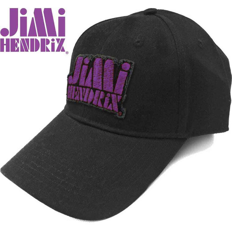 Jimi Hendrix Purple Stencil Logo Baseball Cap