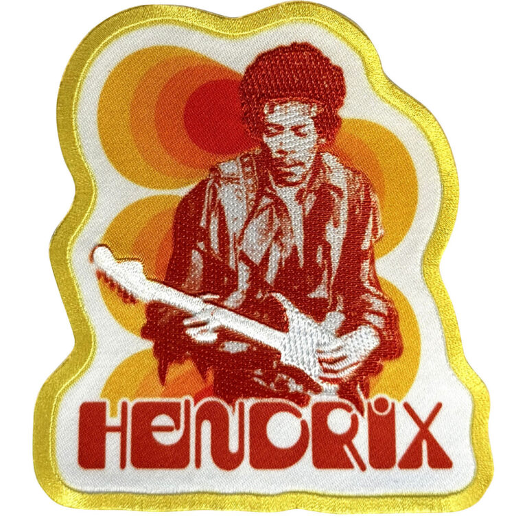 Jimi Hendrix Jimi & Guitar Woven Patch