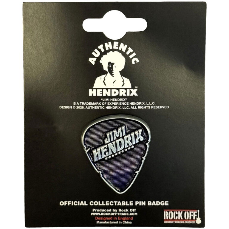 Jimi Hendrix Plectrum Pin Badge