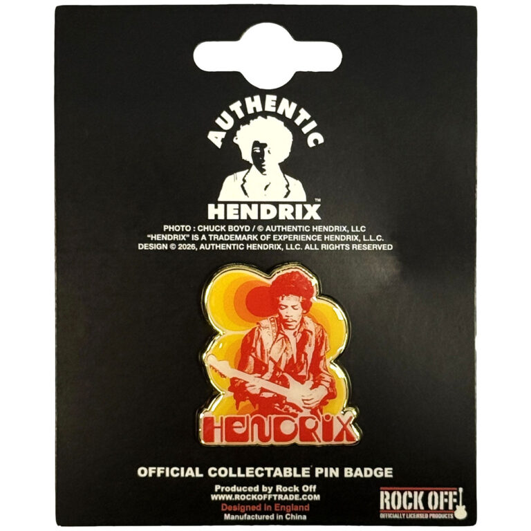Jimi Hendrix Jimi & Guitar Pin Badge