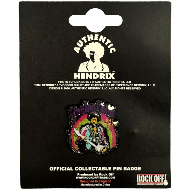Jimi Hendrix Voodoo Child Pin Badge