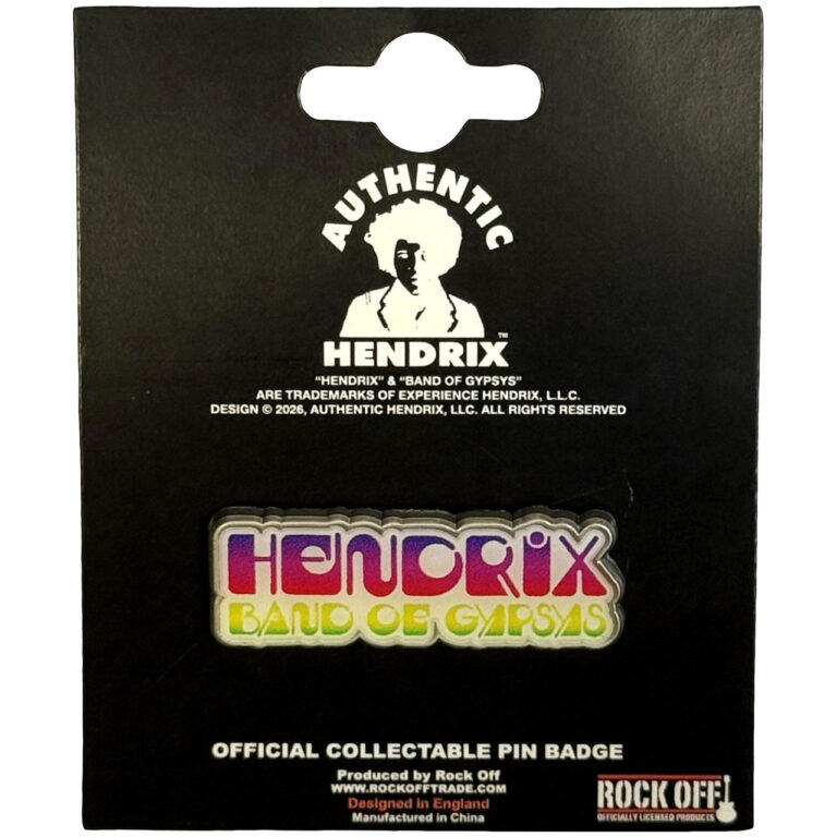 Jimi Hendrix Band Of Gypsys Pin Badge