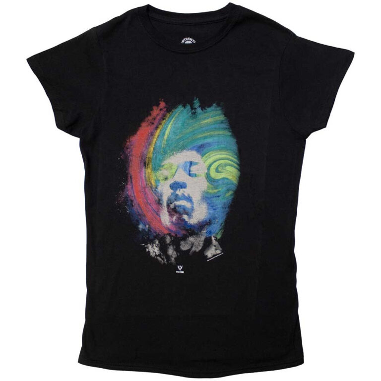 Jimi Hendrix Galaxy Ladies T-Shirt