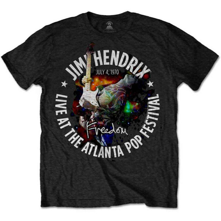 Jimi Hendrix Atlanta Pop Festival 1970 T-Shirt