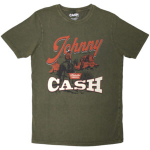Johnny Cash Desert Cowboy Green T-Shirt