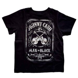 Johnny Cash Man In Black Black Kids Toddler T-Shirt