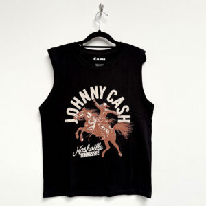 Johnny Cash Nashville Concert Black T-Shirt