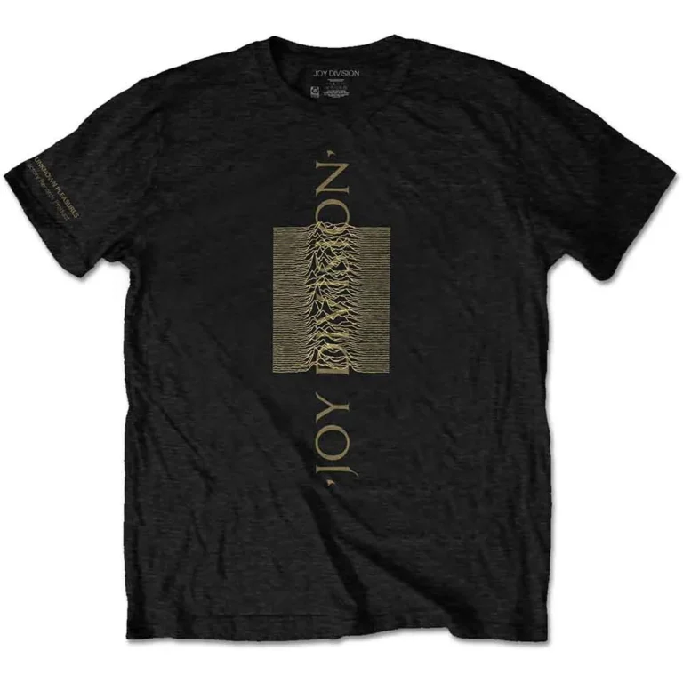 Joy Division Blended Pulse (Black) (Sleeve Print) T-Shirt
