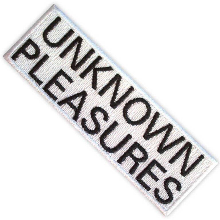 Joy Division Unknown Pleasures Text Patch