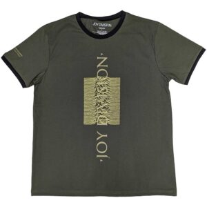 Joy Division Blended Pulse Khaki Green Ringer T-Shirt
