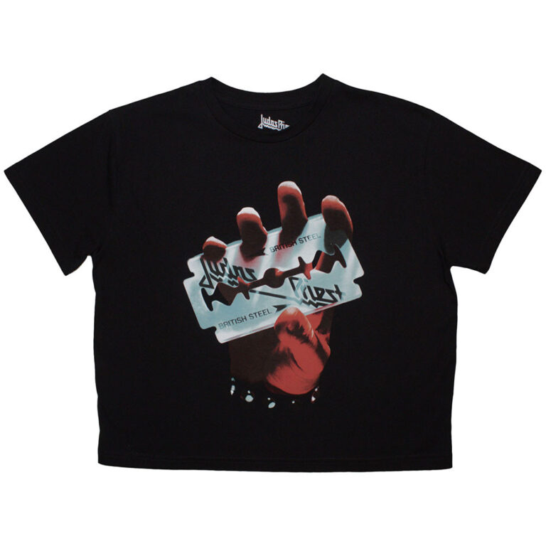 Judas Priest British Steel Ladies Crop Top