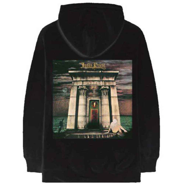 Judas Priest Sin After Sin Logo & Album Cover Pullover Hoodie