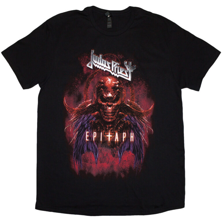 Judas Priest Epitaph Red Horns T-Shirt