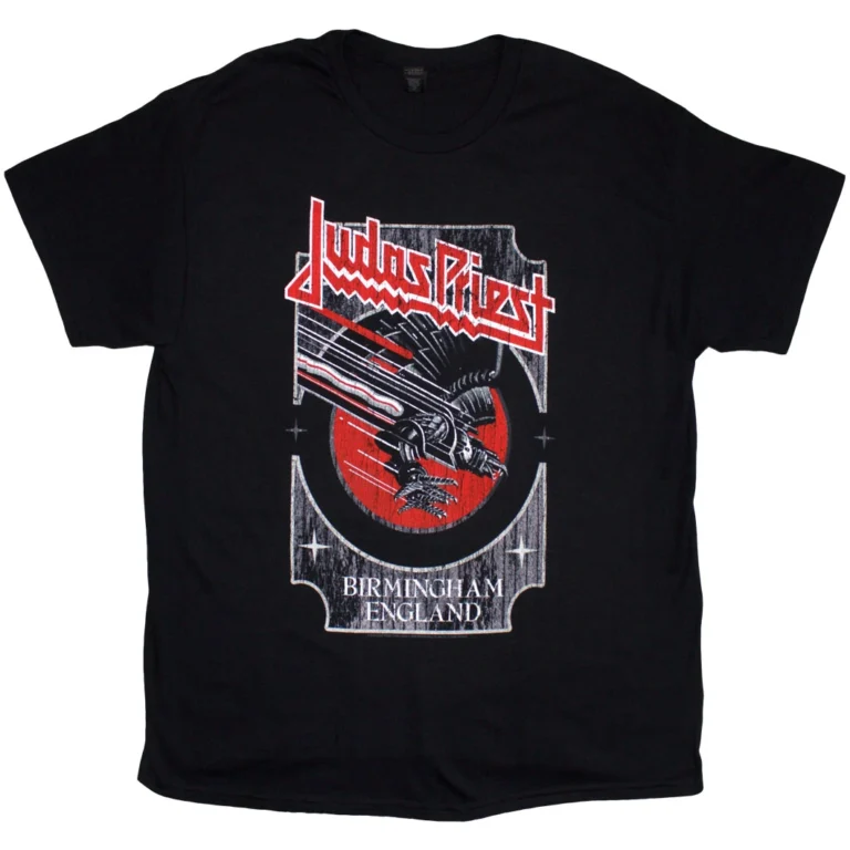 Judas Priest Silver and Red Vengeance T-Shirt