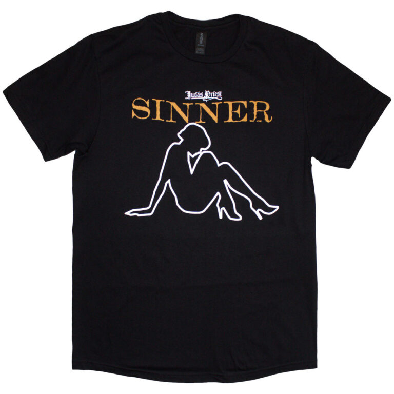 Judas Priest Sin After Sin Sinner Slogan Lady T-Shirt