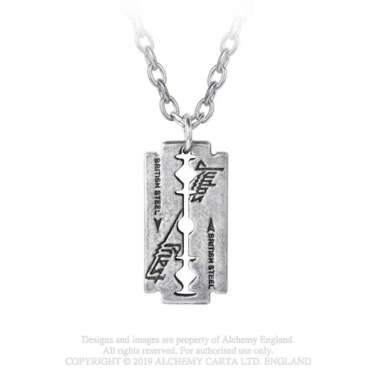 Judas Priest Razor Blade Pendant
