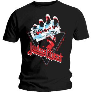 Judas Priest British Steel Hand Triangle Black T-Shirt