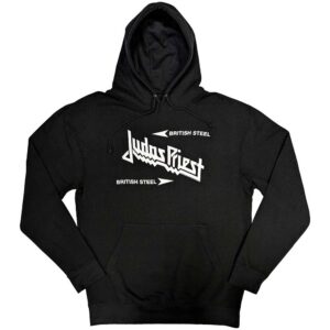 Judas Priest British Steel Logo Black Pullover Hoodie