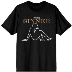 Judas Priest Sin After Sin Sinner Slogan Lady Black T-Shirt
