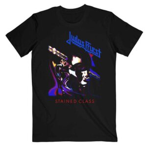 Judas Priest Stained Class Purple Mixer Black T-Shirt
